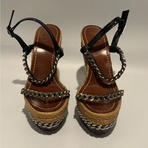 Christian Louboutin Chain Wedge Platform espadrille